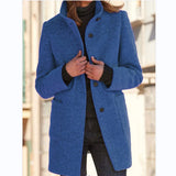 Vintora | – Manteau d'hiver rétro pour femme avec boutons et col haut