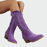 Neža – bottes de cowboy brodées élégantes