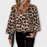 Susana | Blouse élégante à motif léopard