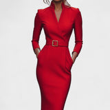 Inês | Robe Élégante avec Ceinture