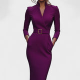 Inês | Robe Élégante avec Ceinture