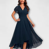 Sofia | Robe Lisse avec Décolleté en V