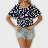 Carla | Blouse quotidienne à col rond