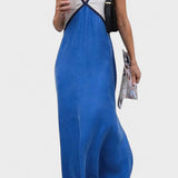 Lara | Robe Maxi à Deux Couleurs
