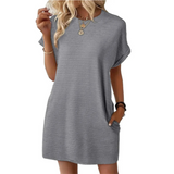 EVA | Robe Minimaliste Quotidienne avec Col