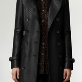 Cristina | Manteau en cuir élégant