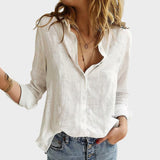 Aurora | Blouse faite à la main en lin naturel