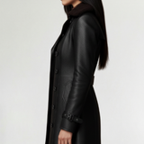 Cristina | Manteau en cuir élégant