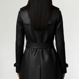 Cristina | Manteau en cuir élégant