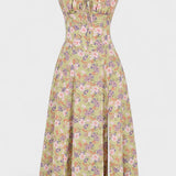 Carolina | Robe Fleurie avec Haut Ajusté