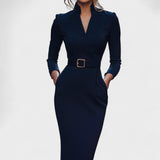 Inês | Robe Élégante avec Ceinture