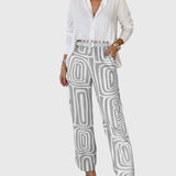 Clara | Pantalon élégant + Chemisier et ceinture offerts