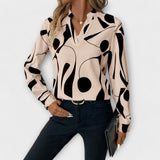 Joana | Blouse élégante à manches longues et décolleté en V