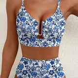 ENSEMBLE DE BIKINI 2 PIÈCES AVEC COUPE EN FORME DE U