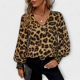 Susana | Blouse élégante à motif léopard
