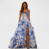 Olivia – Robe de Soirée Fleurie