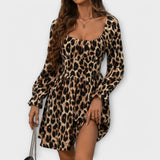 Catarina | Robe courte à motif léopard