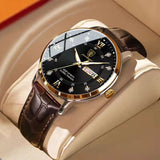 Montre pour hommes avec aiguilles lumineuses