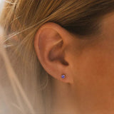 CELINE | Boucles d'oreilles en cristal solitaire