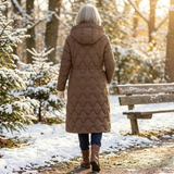 Gracia | Manteau long en duvet avec capuche