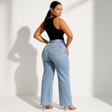 Aline | Jeans élastiques taille moyenne