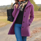 Tradura | Manteau classique mi-long avec boutons
