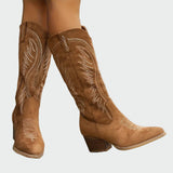 Neža – bottes de cowboy brodées élégantes