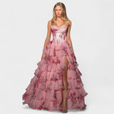 Olivia – Robe de Soirée Fleurie