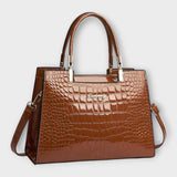 Albina - Sac Brillant avec Effet Crocodile