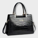 Albina - Sac Brillant avec Effet Crocodile