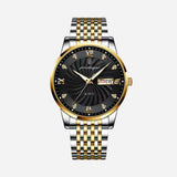 Montre bracelet pour homme en acier inoxydable