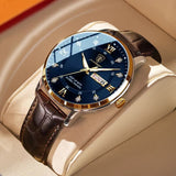 Montre pour hommes avec aiguilles lumineuses