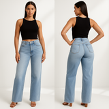 Aline | Jeans élastiques taille moyenne