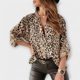Luisa | Blouse moderne à motif léopard