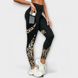 Carmo | Leggings taille haute avec motif léopard