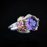 Bague florale flexible