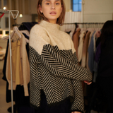 Norah | Pull en Coton Tricoté avec Col Montant