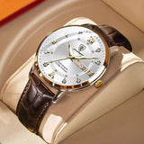 Montre pour hommes avec aiguilles lumineuses