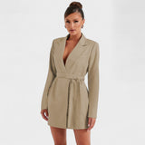 Teresa | Robe blazer noire
