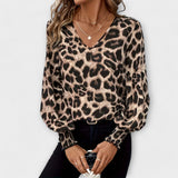 Susana | Blouse élégante à motif léopard