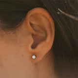 CELINE | Boucles d'oreilles en cristal solitaire
