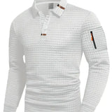 Efraim | Chemise polo en tissu structuré avec poches sur les manches