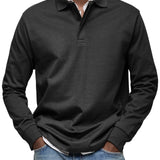 Laurent Celje | Polo-shirt de luxe à manches longues