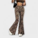 Berenice | Pantalon bootcut léopard
