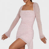 Sónia | Mini robe à paillettes et décolleté