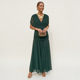 Alondra | Robe longue à fleurs avec décolleté en V