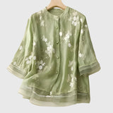 Annie | Blouse élégante avec des fleurs brodées
