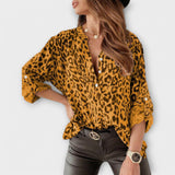 Luisa | Blouse moderne à motif léopard