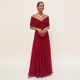 Alondra | Robe longue à fleurs avec décolleté en V