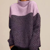 Norah | Pull en Coton Tricoté avec Col Montant
